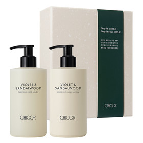 [수분촉촉] 시코르 바디컬렉션 바이올렛 앤 샌달우드 핸드케어세트(2종)
