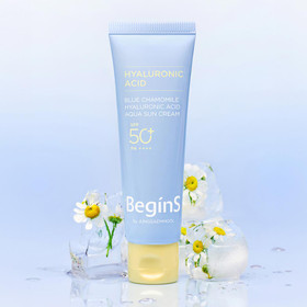 비긴스 바이 정샘물 블루 캐모마일 히알루론산 수분 선 크림 50ml