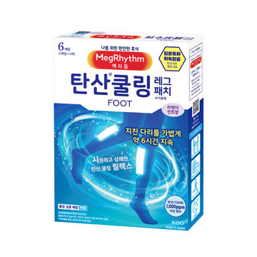 멕리듬 탄산 쿨링 레그 패치 라벤더민트향 6매입