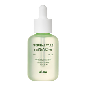 오호라 내추럴케어 그린티 3-in-1 네일 리무버