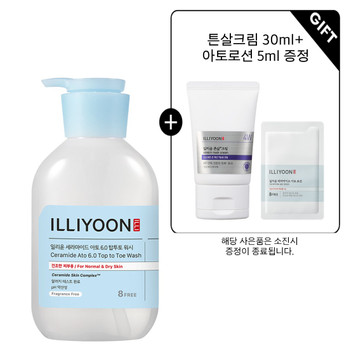 [약산성/온가족] 일리윤 세라마이드 아토 6.0 탑투토워시 500ml