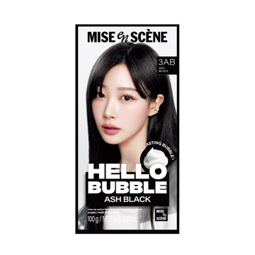 미쟝센 뉴 헬로버블 3AB애쉬블랙 100g