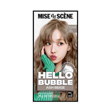 미쟝센 뉴 헬로버블 10AB 애쉬베이지 100g