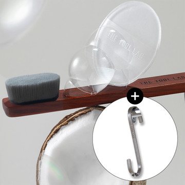 [보들 도자기결] 30초 속살 홈케어 듀오 (세안 브러쉬+퍼프1개입+전용후크증정)